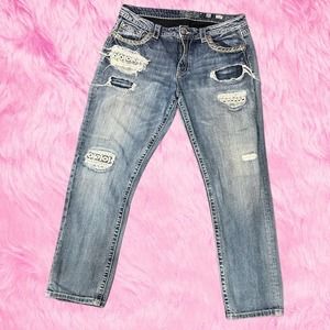 Miss Me Boyfriend Ankle Jeans 31